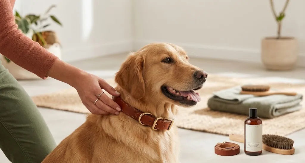 Rutina de baño para mascotas y cuidado del cuero