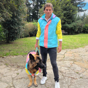 Chaqueta impermeable para humano Pastel