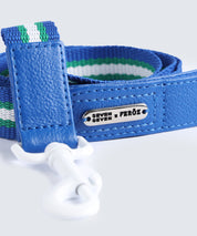 Correa Cuero/reata Azul para Perro Seven Seven x Feroz