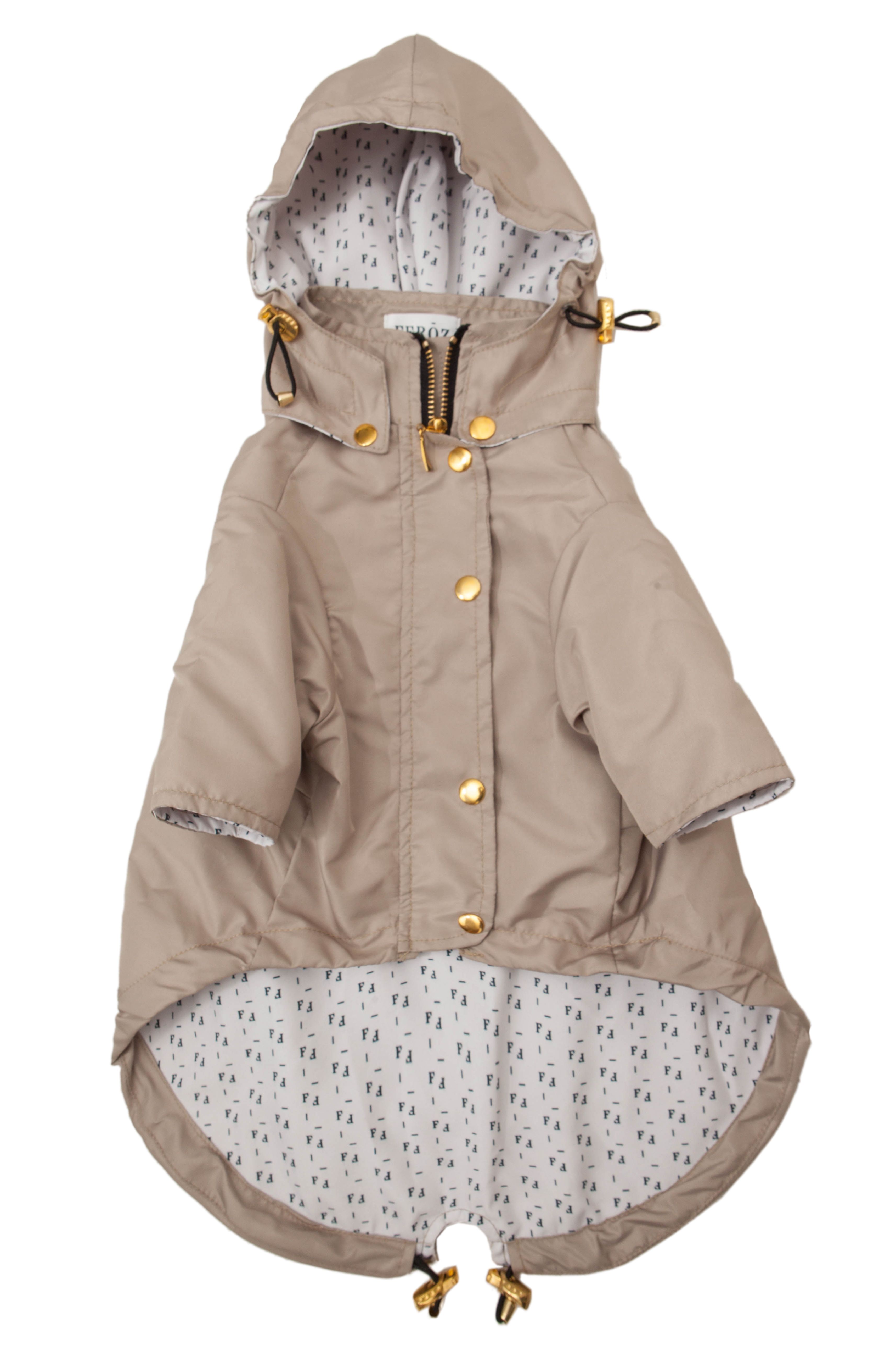 Chaqueta impermeable para perro Beige