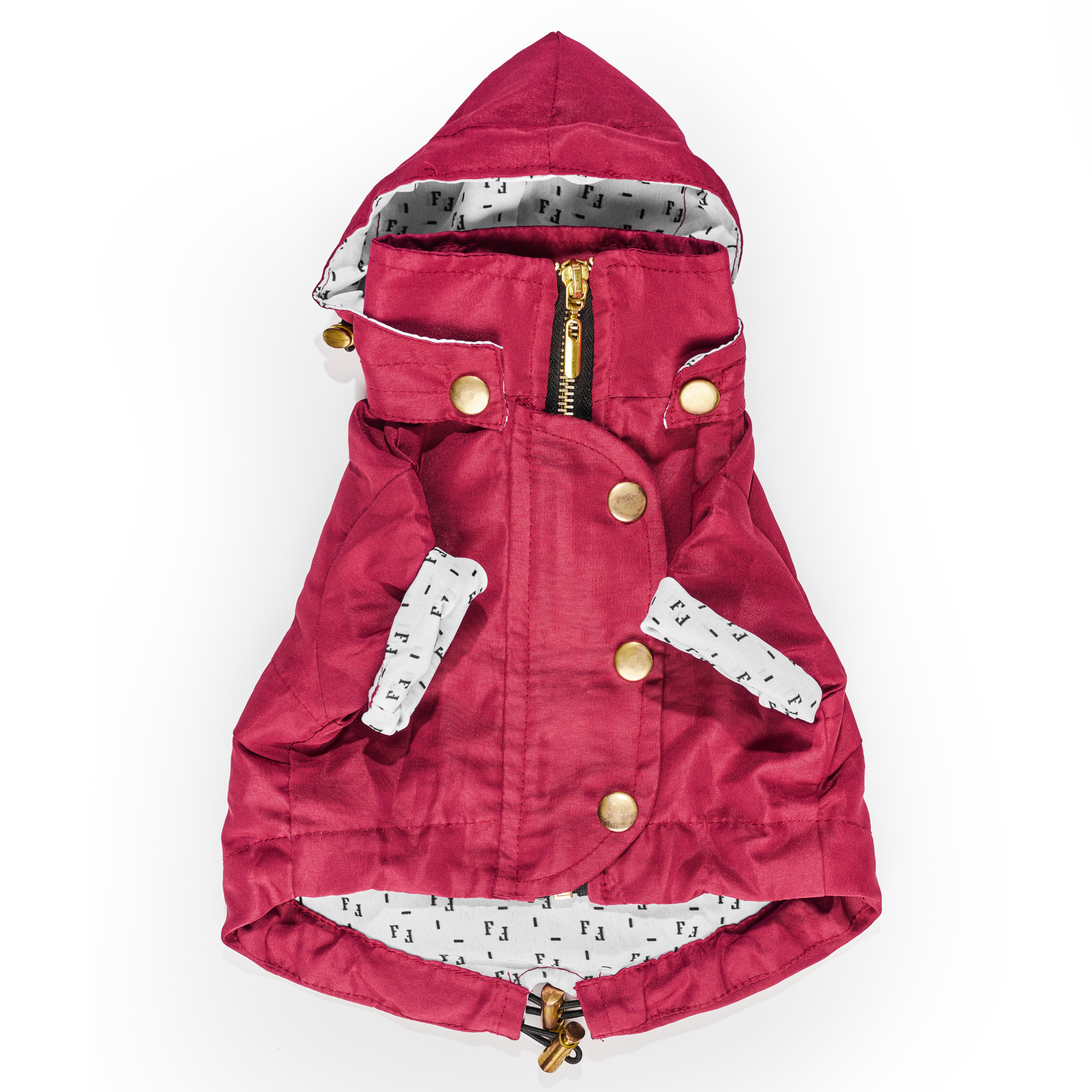 Chaqueta impermeable para perro Vinotinto