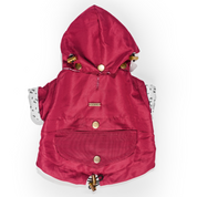 Chaqueta impermeable para perro Vinotinto