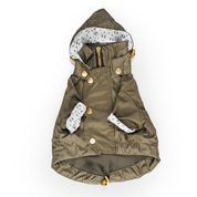 Chaqueta impermeable para perro Verde Militar