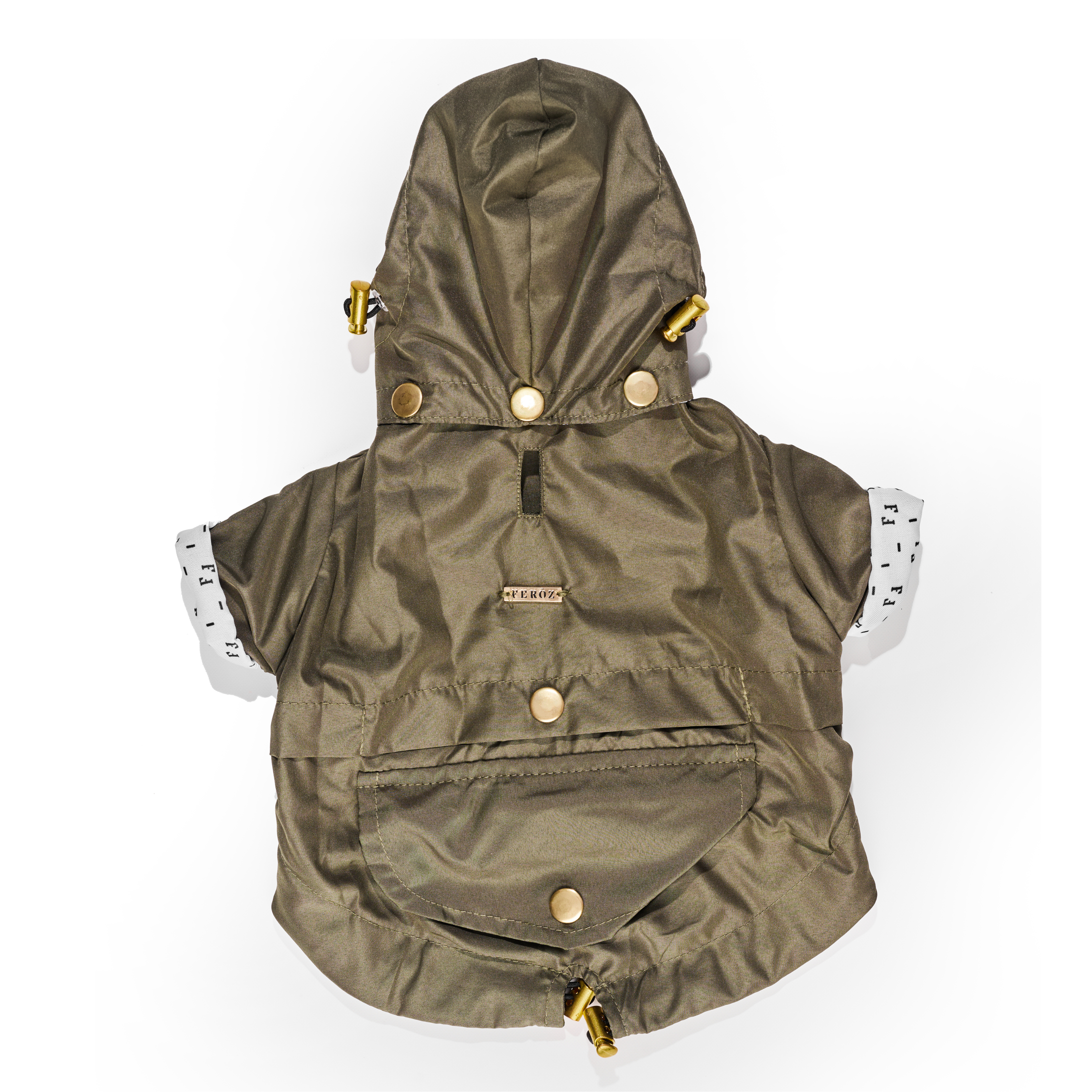 Chaqueta impermeable para perro Verde Militar